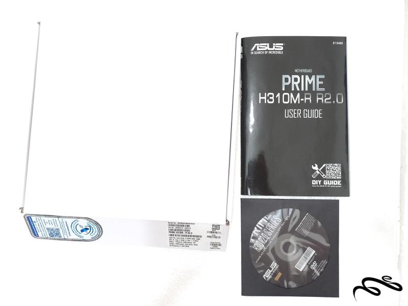 کارتن و دفترچه و درایور Asus Prime H310M-R R2.0