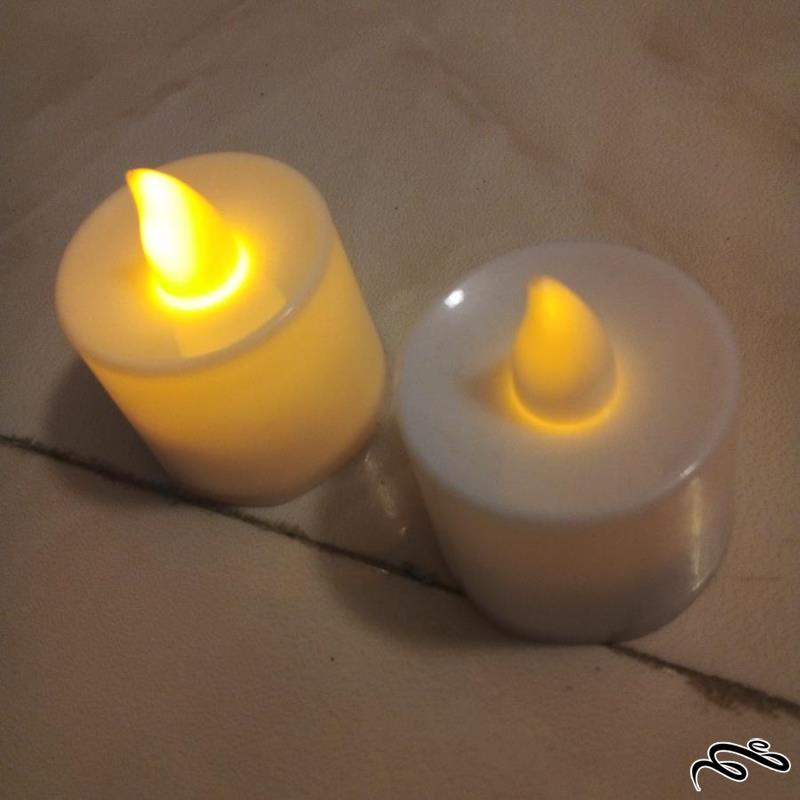 2 شمع تزئینی دائمی باتری خور کلید دار باکیفیت (ک 14)+