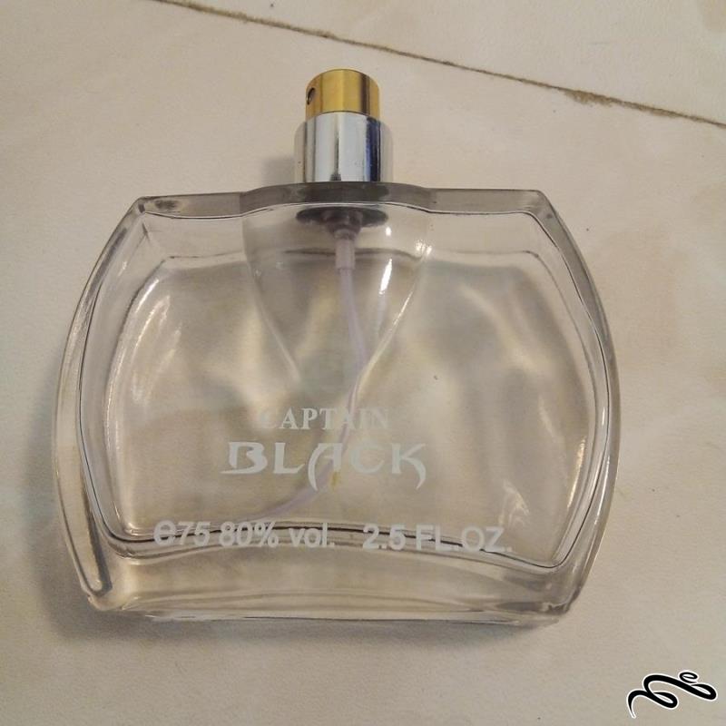 شیشه عطر یا ادکلن خالی CAPTAIN BLACK کاپیتان بلک (ک 13)