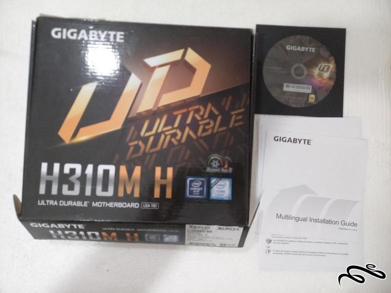 کارتن و دفترچه و دیسک GigaByte H310M-H