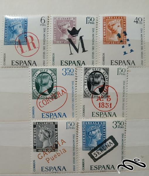 سری روز جهانی تمبر اسپانیا 1967-68-69