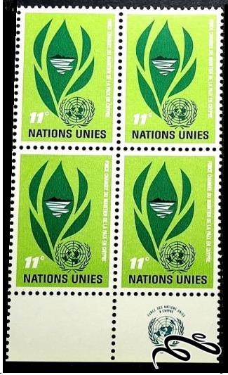 بلوک تمبر U N Peace-keeping Force in Cyprus باارزش 1965 سازمان ملل نیویورک (00)+