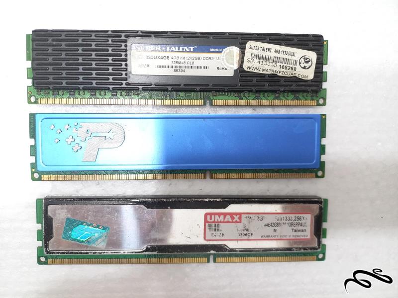 رم کامپیوتر DDR3 معیوب هیت سینک دار