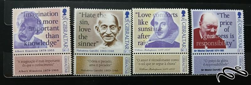 سری نقل قول از افراد مشهور  جبل الطارق 1998 چرچیل/شکسپیر/گاندی/انیشتن