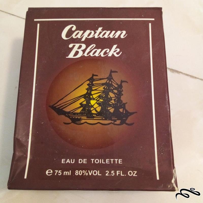 جعبه عطر یا ادکلن خالی CAPTAIN BLACK کاپیتان بلک (ک 13)