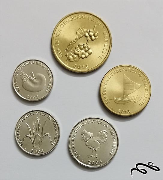 ست کامل سکه های تیمور شرقی