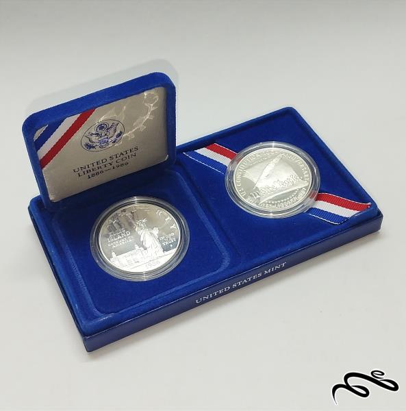 پک پروف سکه های نقره یک دلاری یادبودی آمریکا