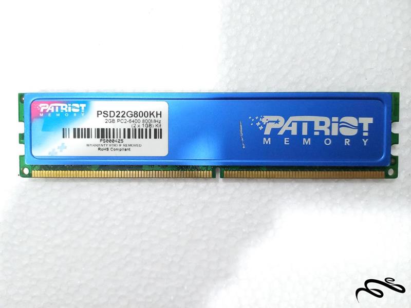 رم Patriot DDR2 ظرفیت 2GB باس 800