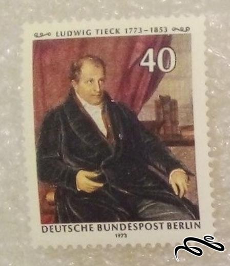 تمبر باارزش قدیمی ۱۹۷۳ المان . برلین . لودویگ تیک (۹۵)۱