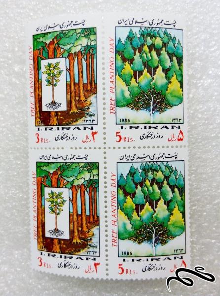 4 تمبر زیبای 1363 روز درختکاری (0)