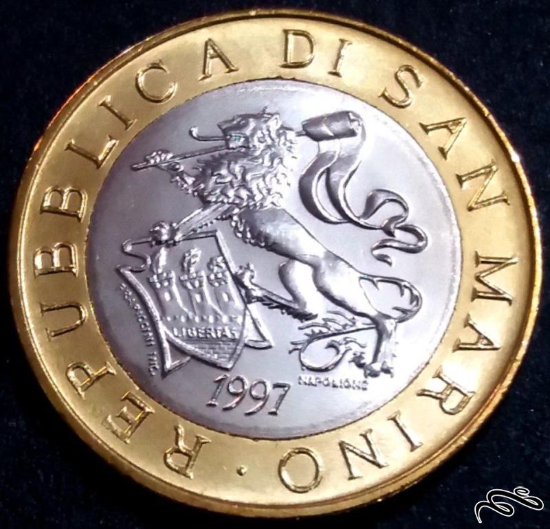 1000 لیر زیبا و کمیاب 1997 سان مارینو  (گالری بخشایش)