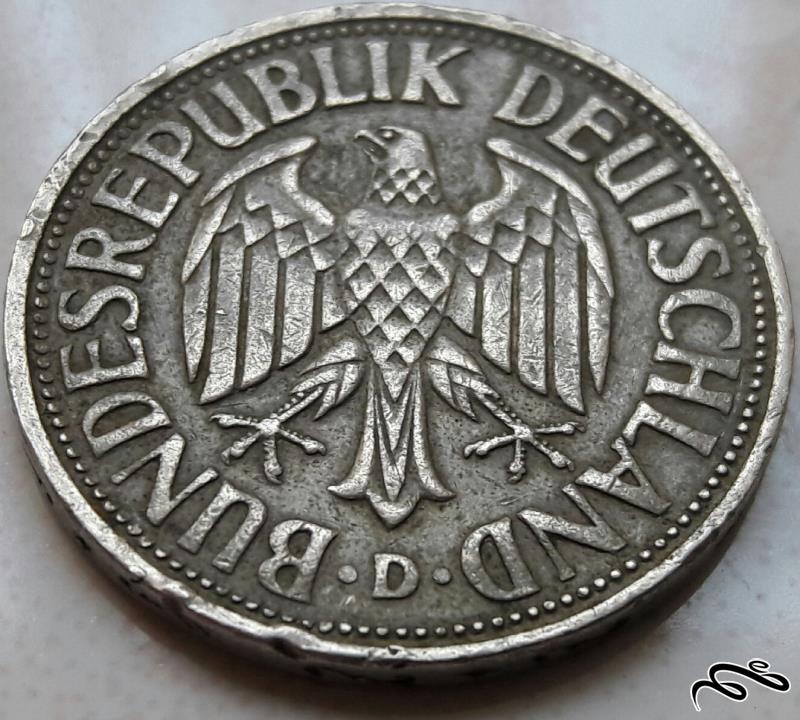 سکه 1مارک المان سال 1950