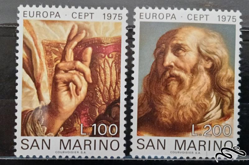 سن مارینو 1975 / سری تمبرهای اروپا / تابلویی