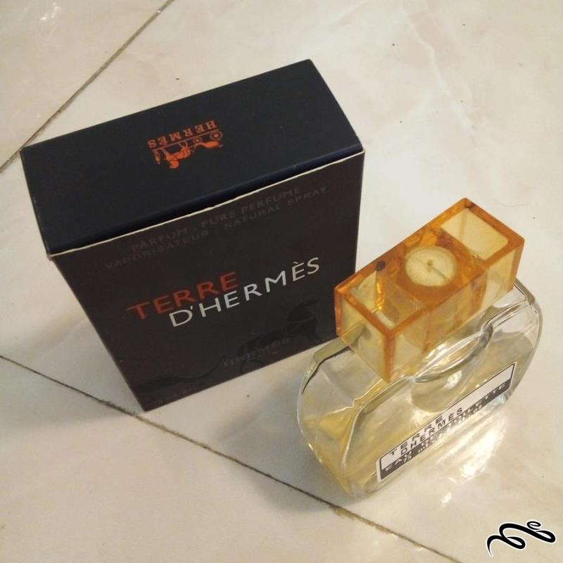 جعبه و شیشه عطر یا ادکلن خالی TERRE D HERMES تری دکتر هرمز (ک 13)