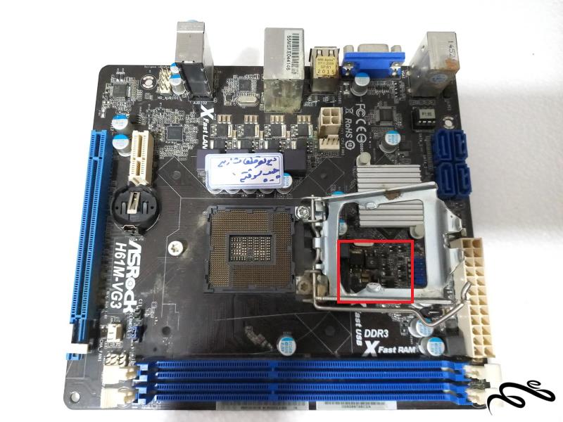 مادربرد Asrock H61M-VG3 معیوب