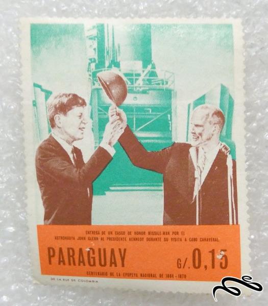 تمبر زیبای قدیمی پاراگوئه جان اف کندی (97)2