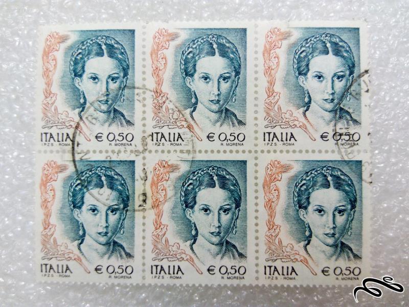 6 عدد تمبر زیبای ایتالیا (82)+