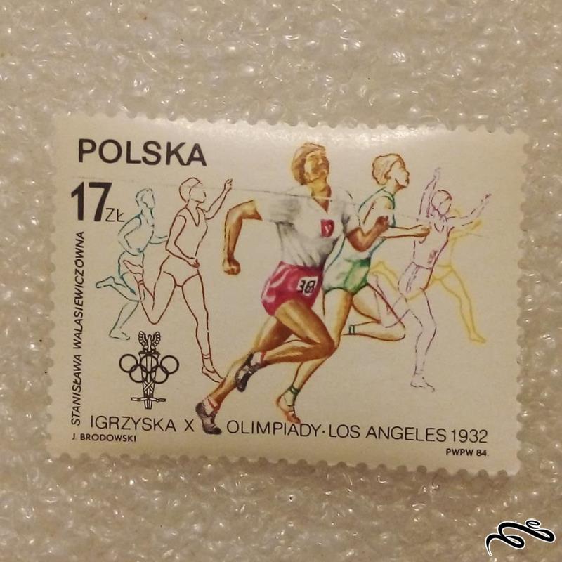 تمبر زیبای لهستان 1984 المپیک لس انجلس (92)8