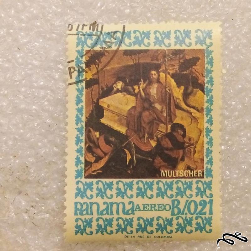 تمبر زیبای پاناما 1967 تابلویی مسیح گمرکی (92)9
