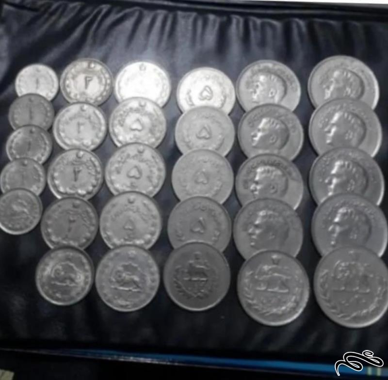 مجموعه ست 30 عددی از سکه های پهلوی دوم