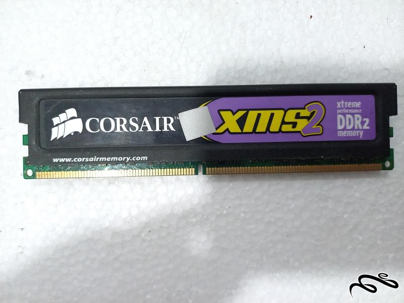 رم Corsair DDR2 ظرفیت 1GB باس 800