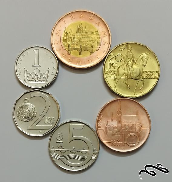 ست سوپر بانکی سکه های جمهوری چک