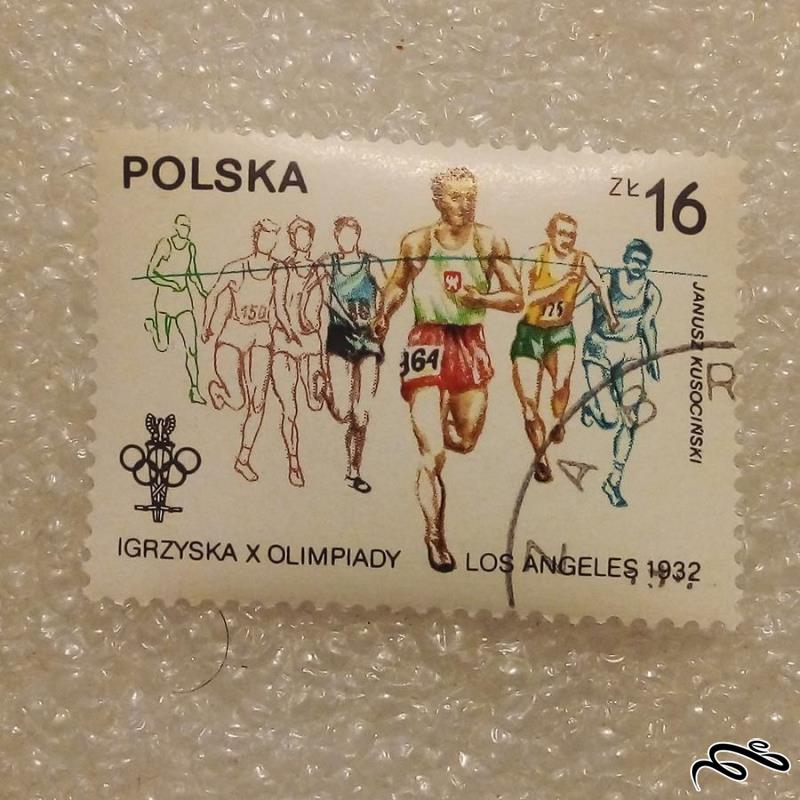 تمبر زیبای لهستان 1984 المپیک لس انجلس گمرکی (92)8