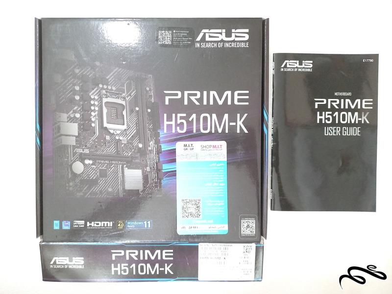 کارتن و دفترچه Asus Prime H510M-K