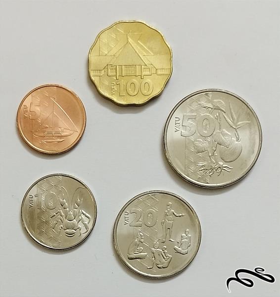 ست کامل سکه های وانواتو